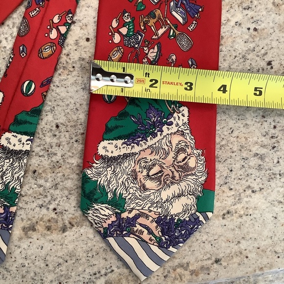 Silk Tie Santa Christmas by Robert Talbott for Nordstrom - Picture 4 of 7